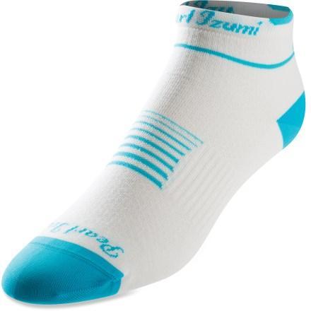 Pearl Izumi Elite Low Cuff Sock - Womens - Black-Blue Atoll Black - Blue Atoll Small Tmp3