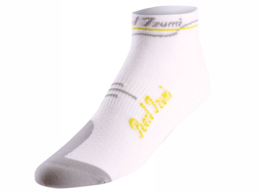Pearl Izumi Infinity Low Sock - Womens - White-Lime White - Lime Small
