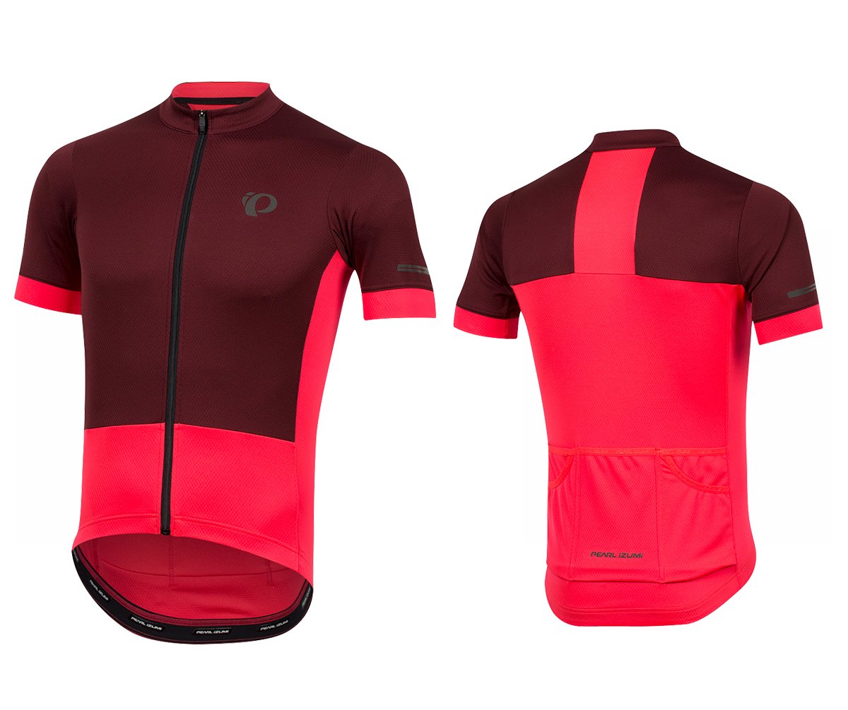 Pearl Izumi Elite Escape Short Sleeve Road Jersey - Port-Atomic Red Port - Atomic Red X-Small
