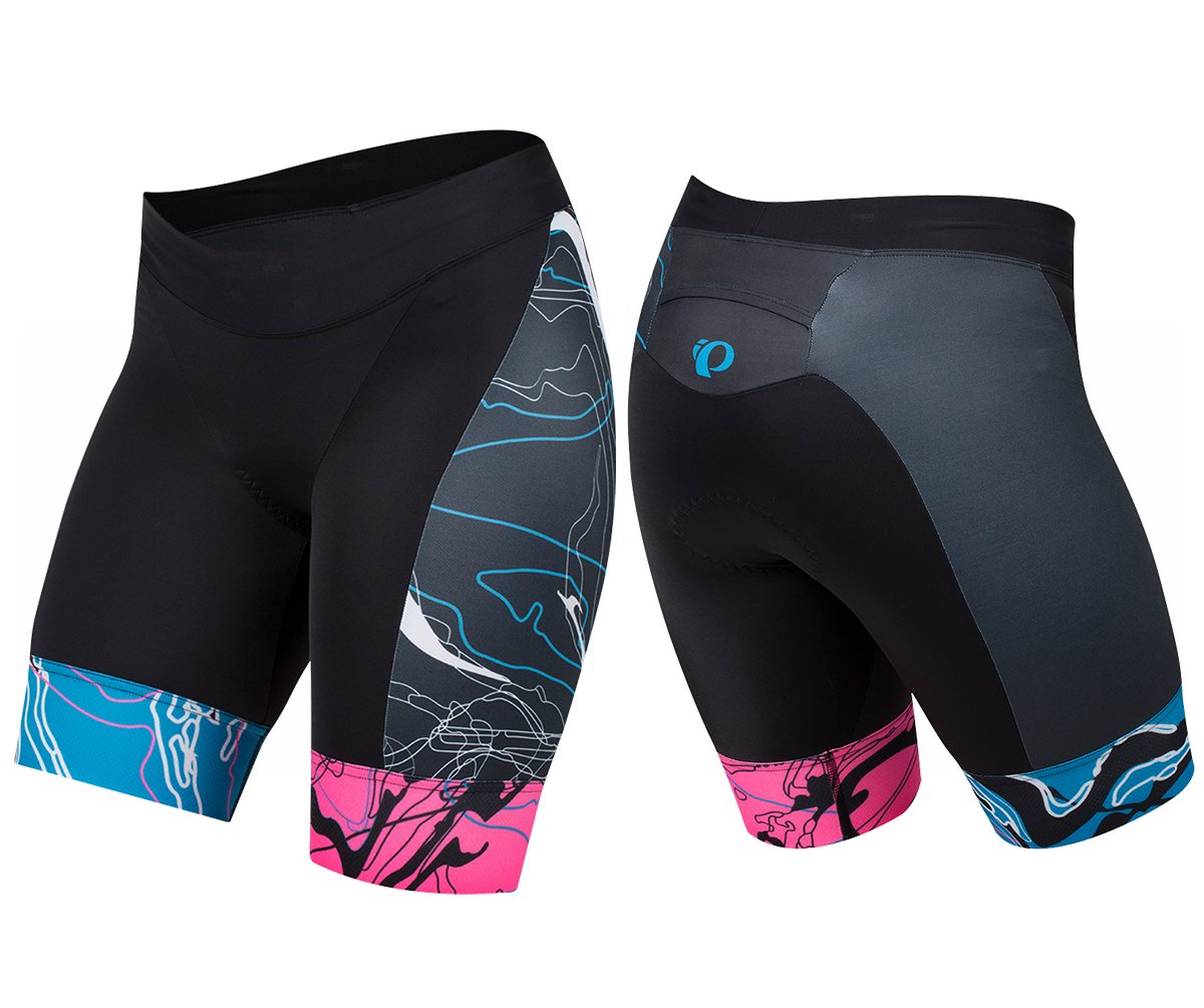 Pearl Izumi Elite Pursuit Graphic Tri Short - Womens - Screaming Pink Composite Screaming Pink Composite X-Small
