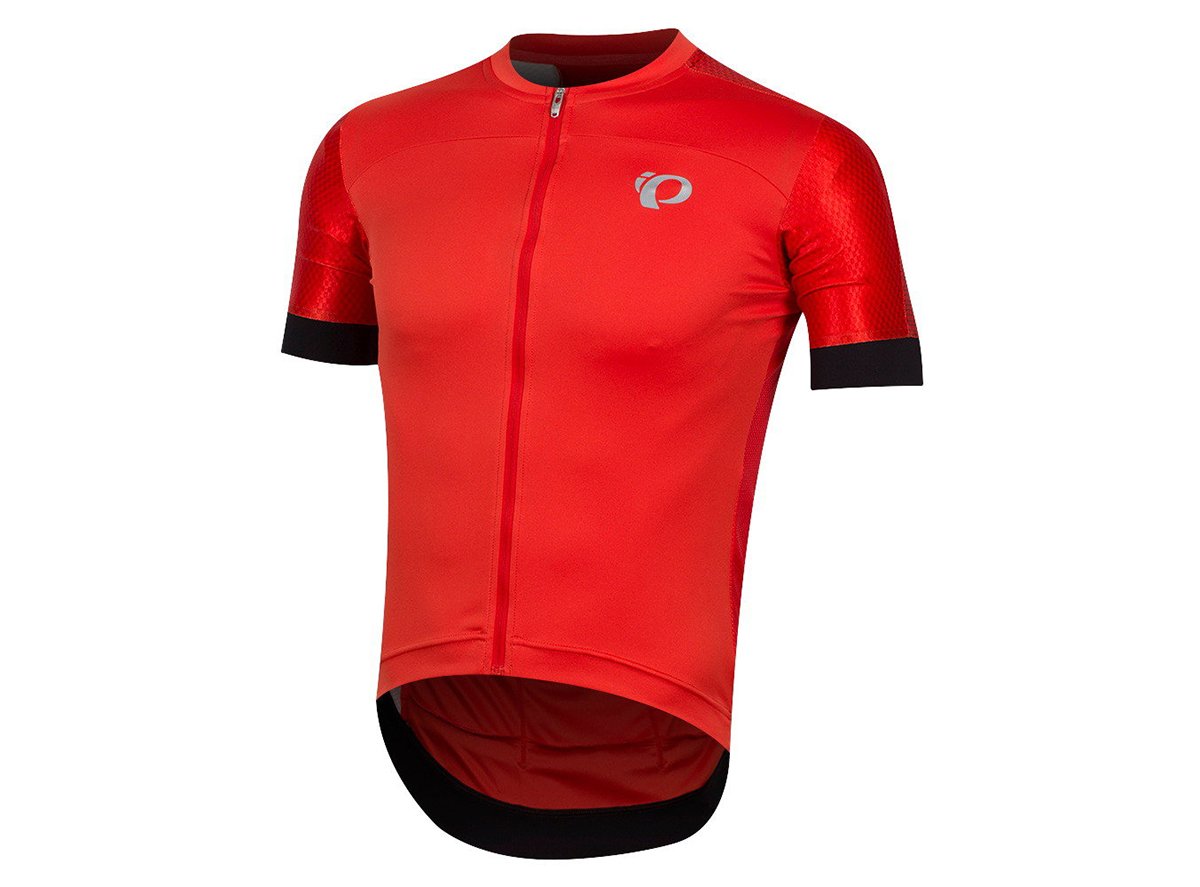 Pearl Izumi Elite Pursuit Speed Short Sleeve Road Jersey - Torch Red Stripe Torch Red Stripe Small