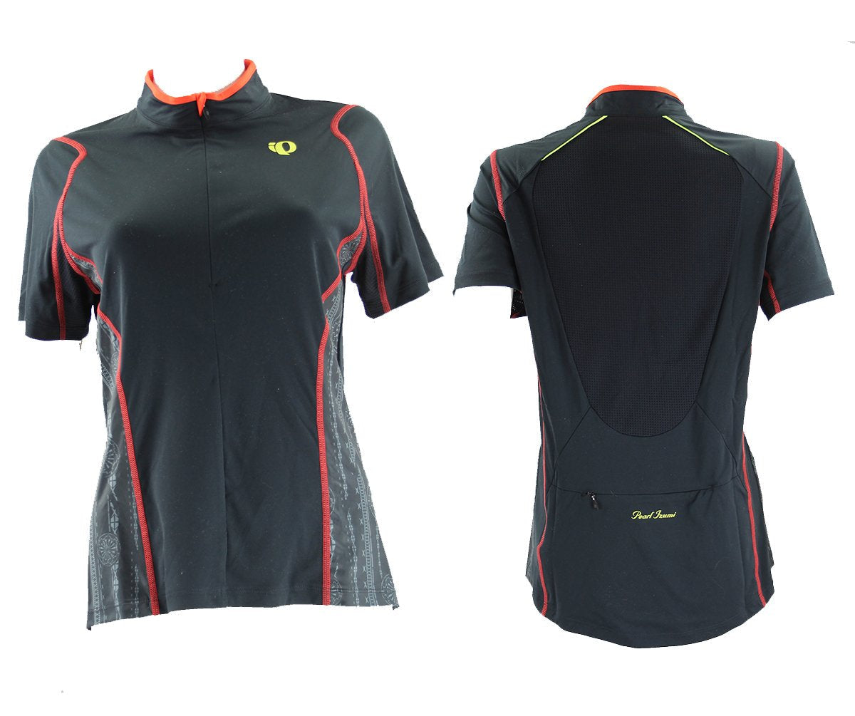 Pearl Izumi Queen Short Sleeve MTB Jersey - Womens - Black-Black Black - Black Large