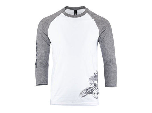 Pivot Rider 3/4 Sleeve Tee - Gray Gray Small