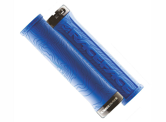 Race Face Half Nelson Lock-On Grips - Blue Blue