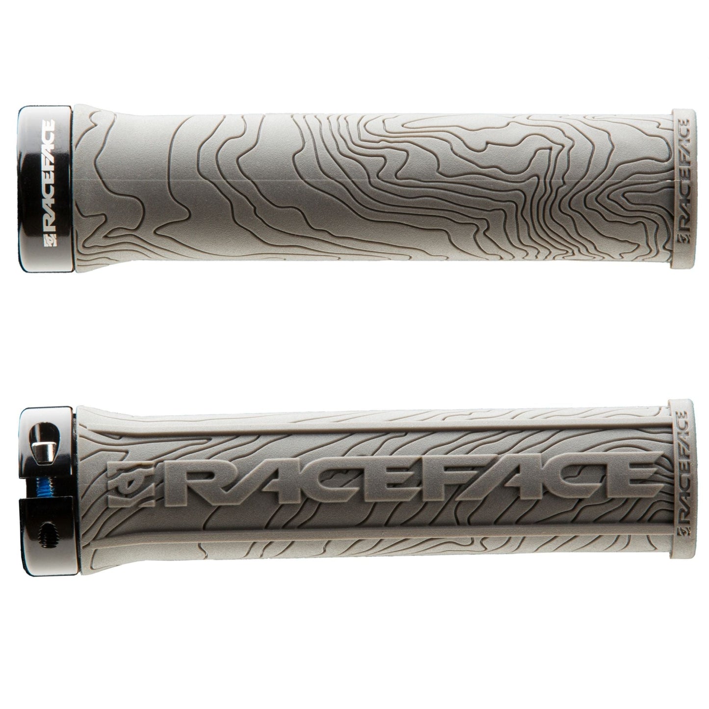Race Face Half Nelson Lock-On Grips - Grey Grey