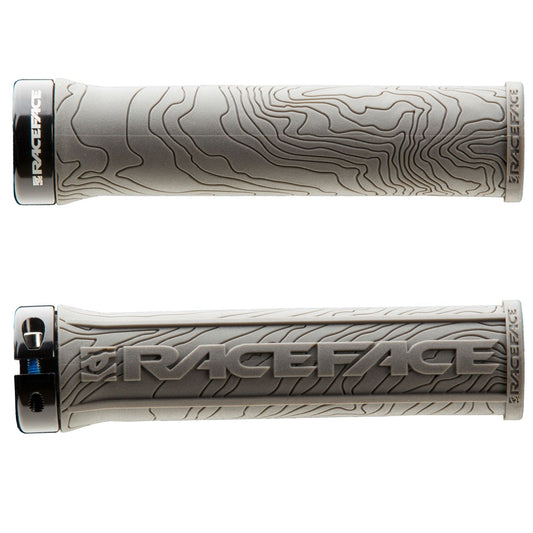 Race Face Half Nelson Lock-On Grips - Grey Grey