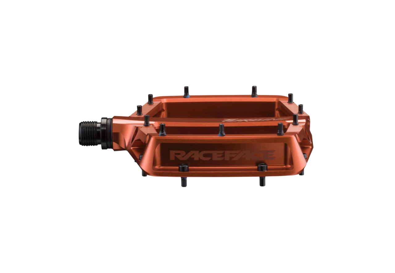 Race Face Turbine Flat Pedal - Fox Orange