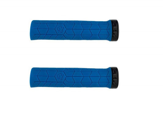 Race Face Getta Grips - Blue Blue Black Clamp - 30mm