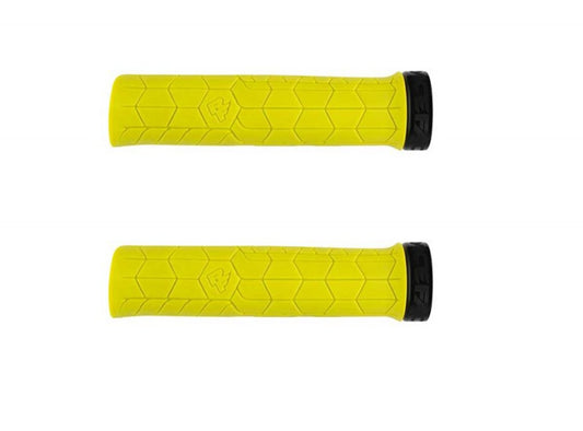 Race Face Getta Grips - Yellow Yellow Black Clamp - 30mm