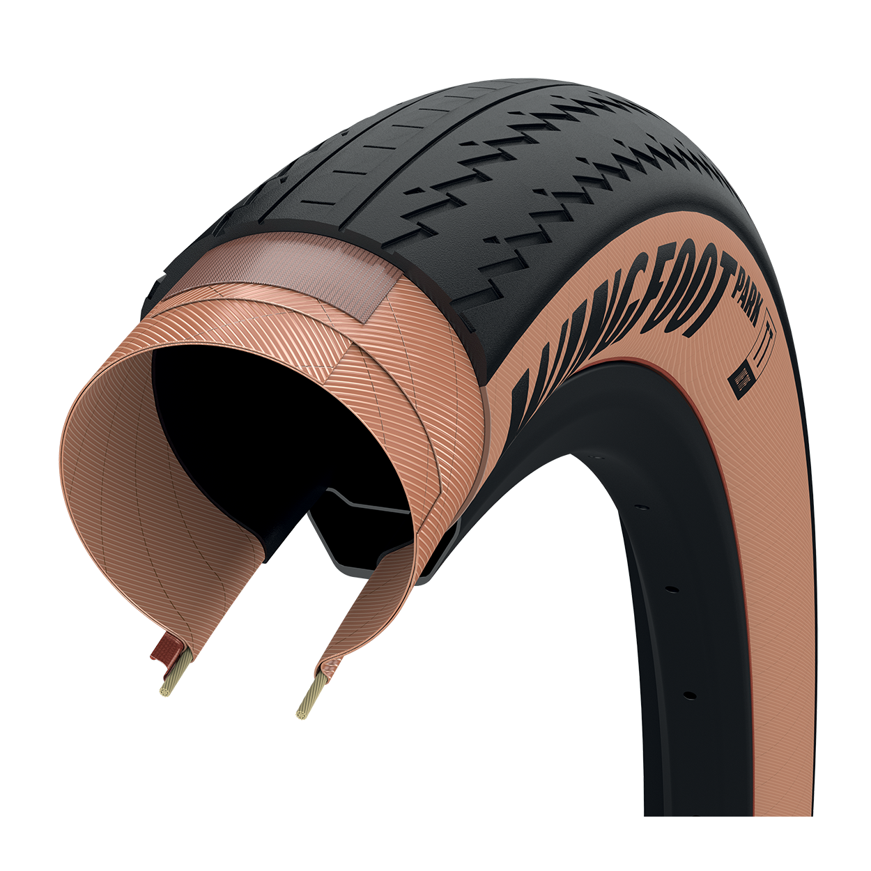 Goodyear Wingfoot Park 26" Folding MTB Tire - Transparent