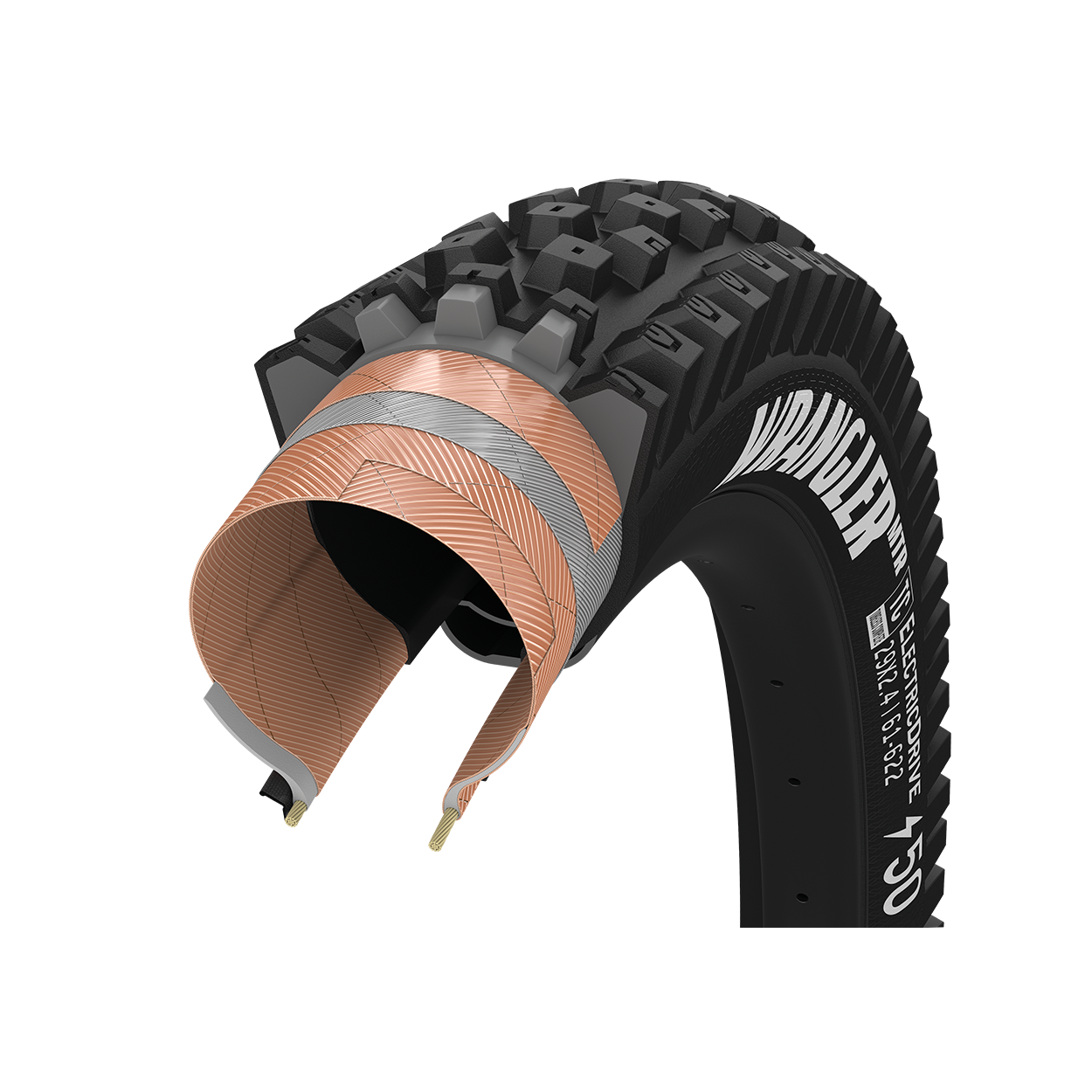 Goodyear Wrangler ElectricDrive MTR 29" Folding MTB Tire - Rear