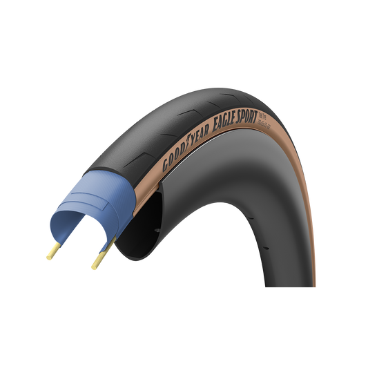 Goodyear Eagle Sport 700c Folding Road Tire - Tan