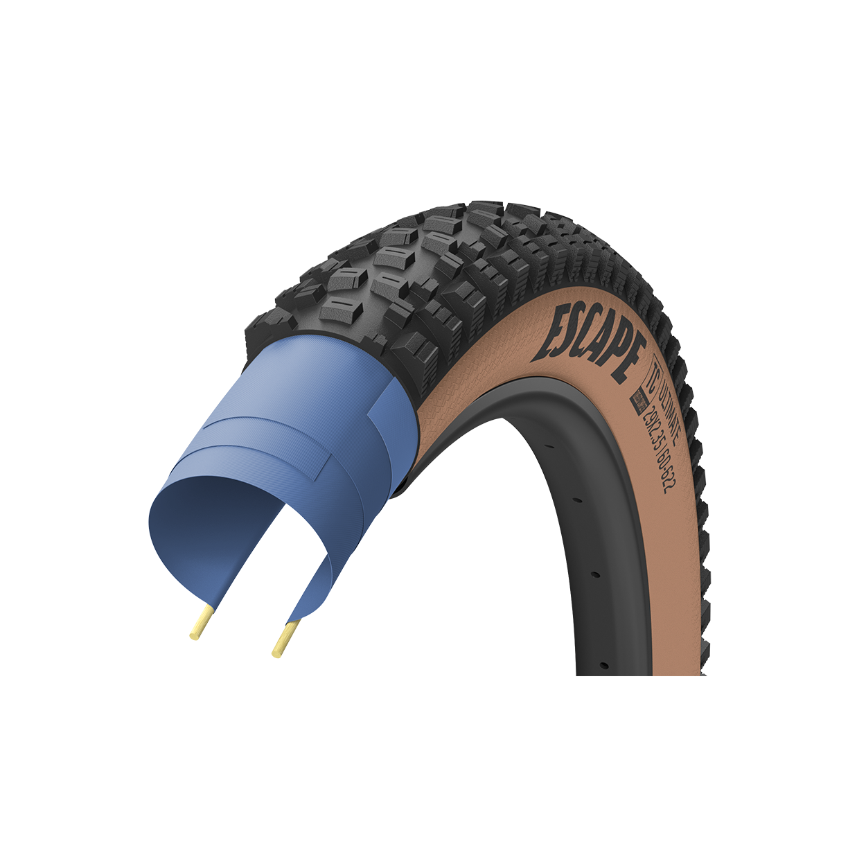 Goodyear Escape Ultimate 27.5" Folding Enduro Tire - Tan