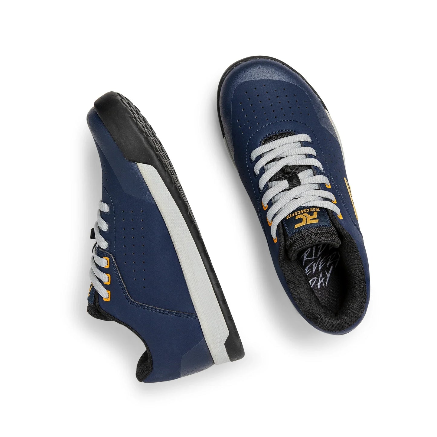 Ride Concepts Hellion Flat Pedal MTB Shoe - Womens - Midnight Blue-Sunflower