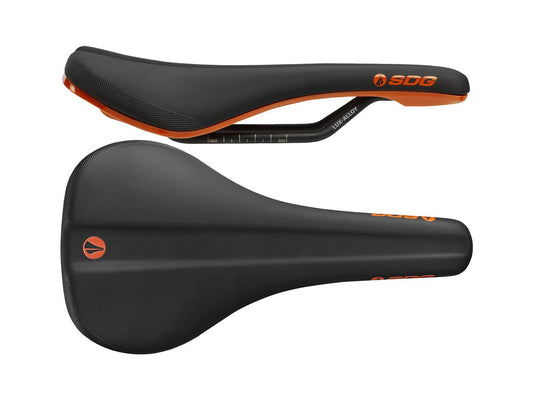 SDG Bel Air V3 Lux Alloy Rail Saddle - Orange Orange