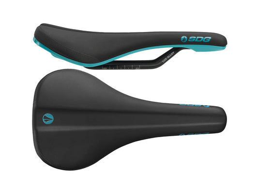 SDG Bel Air V3 Lux Alloy Rail Saddle - Turquoise Turquoise