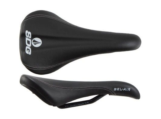 SDG Bel Air RL Steel MTB Saddle - Black-White Black - White