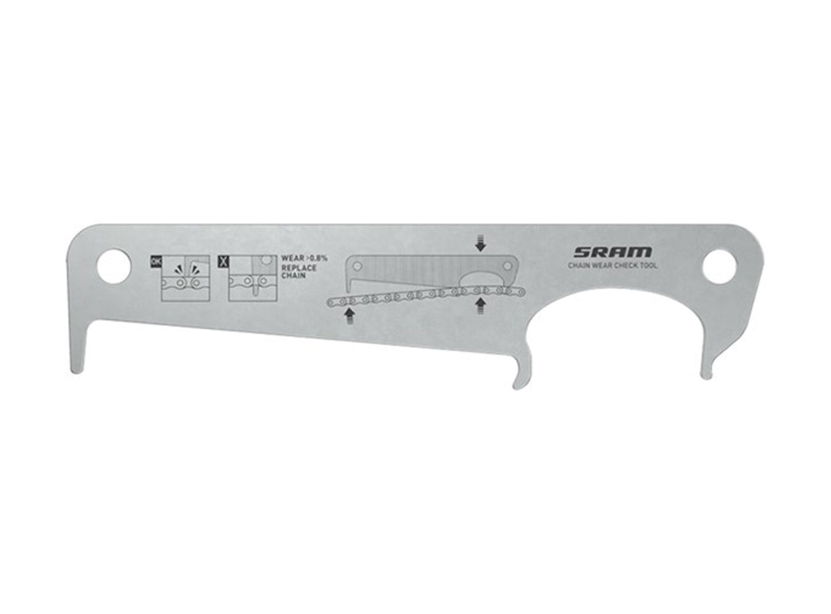 SRAM Chain Wear Check Tool Silver For 0.8% Wear Chains
