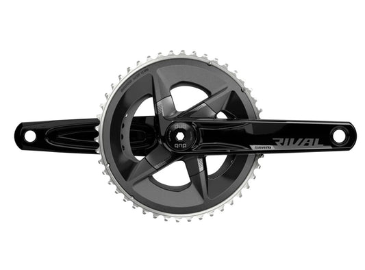 SRAM Rival AXS 12 Spd Road Crankset - Black Black 165mm - 46-33t