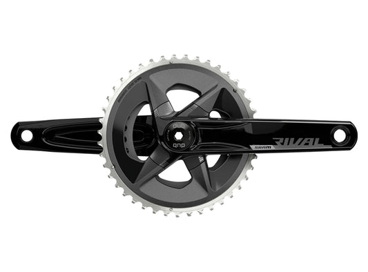 SRAM Rival AXS Wide 12 Spd Road Crankset - Black Black 165mm - 43-30t
