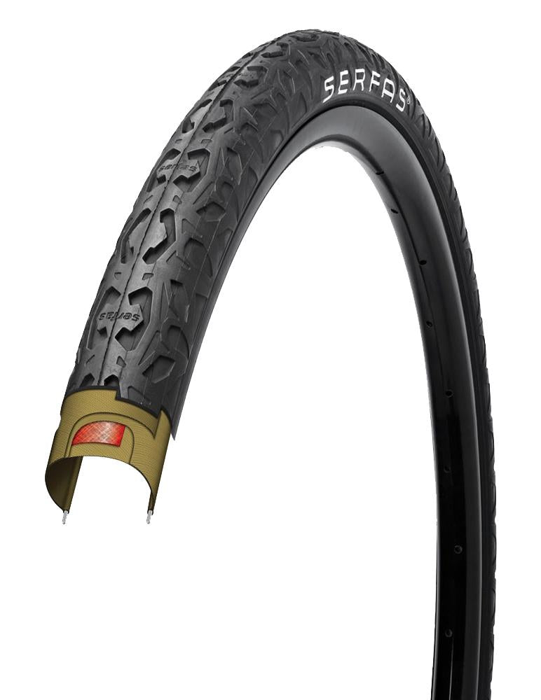 Serfas Drifter 700c Wire City Tire - Black Black 32c