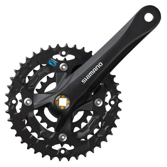 Shimano Acera M361 Square Taper Triple Crankset - Black Black 170mm - 42-32-22t - 104mm - With Guard