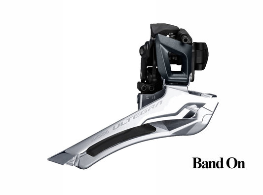 Shimano Ultegra R8000 11 Spd Front Derailleur - Black Black 28.6mm/31.8mm