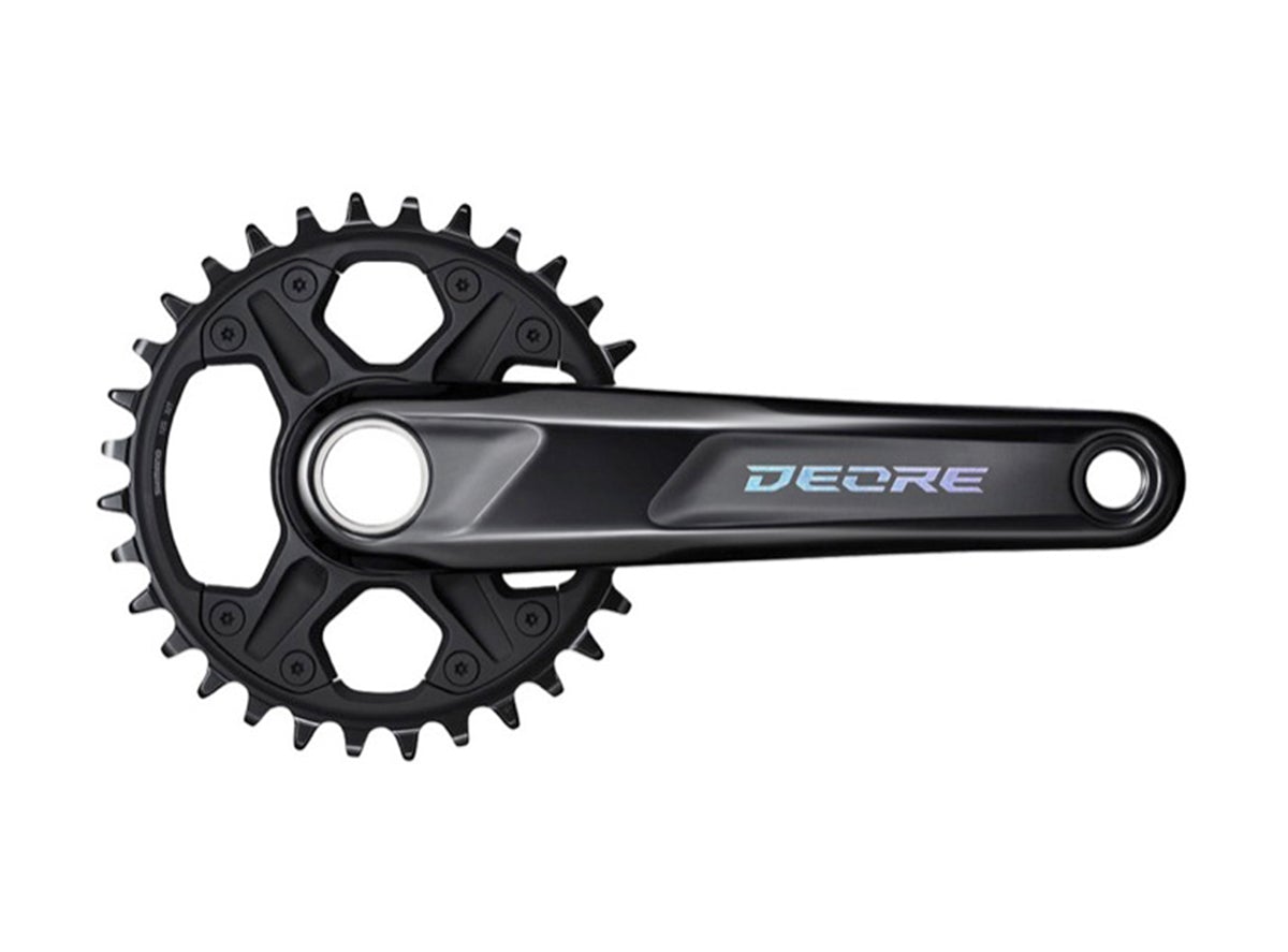 Shimano Deore M6100-1 12 Spd Crankset - Black Black 170mm - 30t 52mm Chainline