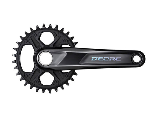Shimano Deore M6100-1 12 Spd Crankset - Black Black 170mm - 30t 52mm Chainline