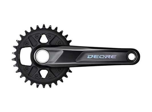 Shimano Deore M6120-1 12 Spd Crankset - Black Black 170mm - 30t 55mm Chainline