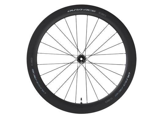 Shimano Dura-Ace R9270 C60 Tubeless Disc 700c Road Wheel - Front Black 12x100mm E-Thru - 24h