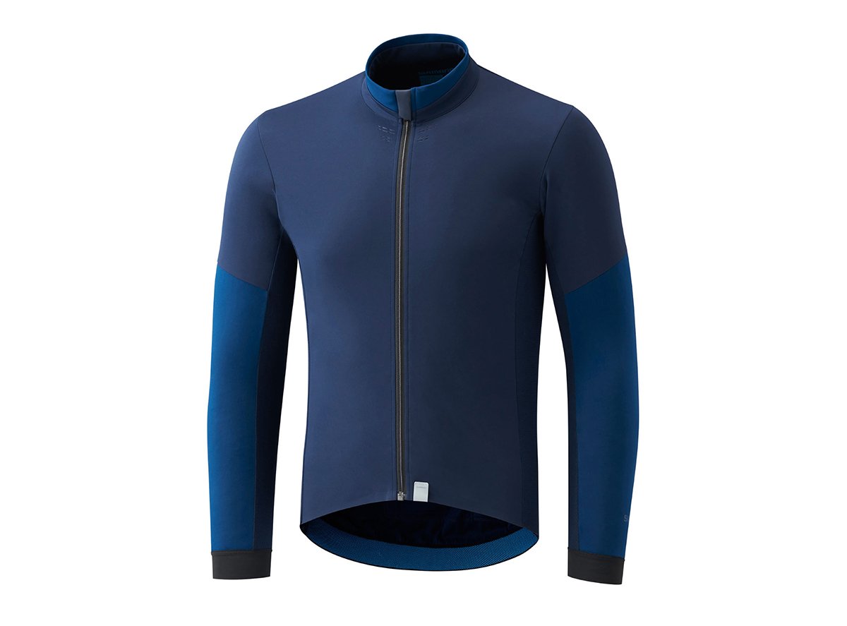 Shimano Evolve Long Sleeve Wind Jersey - Navy Navy Small