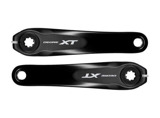 Shimano M8050 XT E-Bike Crank Arms - Black Black 165mm - No Rings