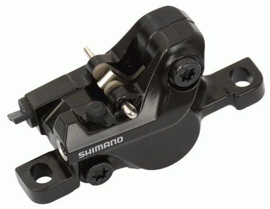 Shimano MT500 Disc Brake Caliper - Black Black Front or Rear - 2 Piston - PM - With Resin Pads