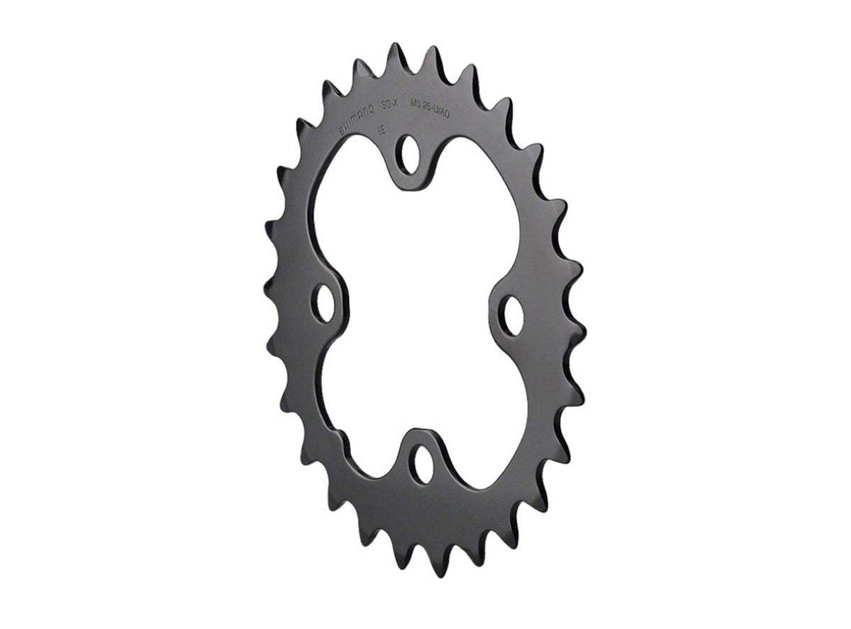 Shimano SLX FCM660 9 Spd Triple Chainring - Black Black 22t - 64mm