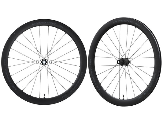 Shimano Ultegra R8170 C50 Tubeless Disc 700c Road Wheelset Black 12x100mm Front & 12x142mm Rear E-Thru - 24h