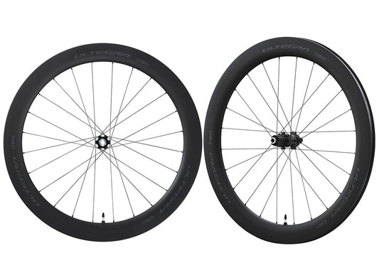 Shimano Ultegra R8170 C60 Tubeless Disc 700c Road Wheelset Black 12x100mm Front & 12x142mm Rear E-Thru - 24h