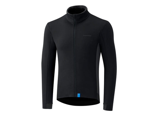 Shimano Wind Long Sleeve Road Jersey - Black Black Small