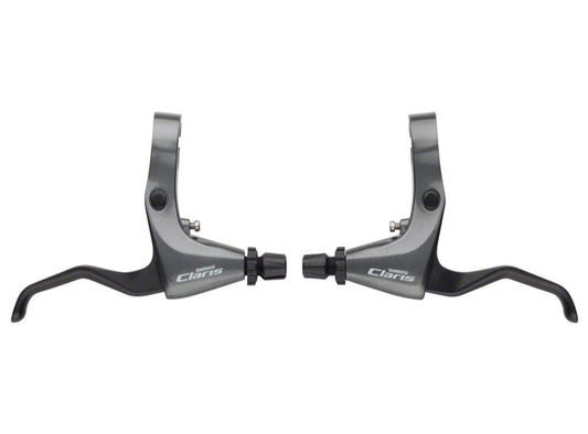 Shimano Claris R2000 Flat Bar Brake Lever Set Silver - Black Pair