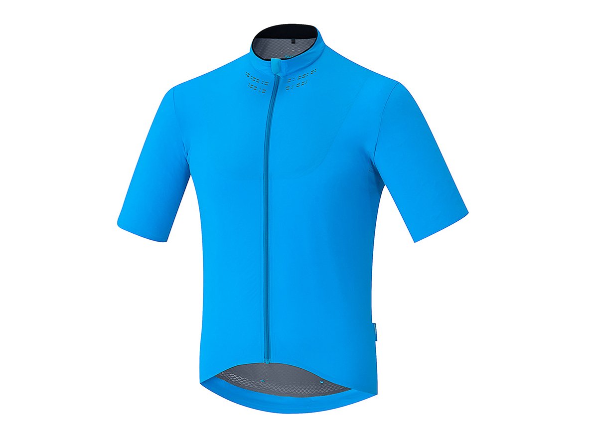 Shimano Evolve Short Sleeve Road Jersey - Blue Blue Large
