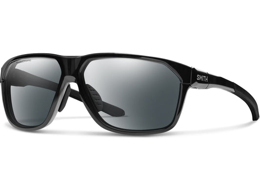 Smith Leadout PivLock Performance Sunglasses - Black Black Photochromic Clear to Gray Lens