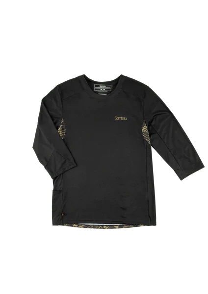 Sombrio Altitude 2 Long Sleeve MTB Jersey - Fern Black-Smoky Haze Fern Black - Smoky Haze X-Small