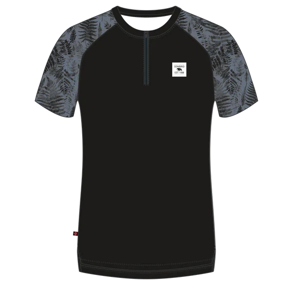 Sombrio Ridgeline 2 Short Sleeve MTB Jersey - Fern Black-Stormy Weather Fern Black - Stormy Weather X-Small