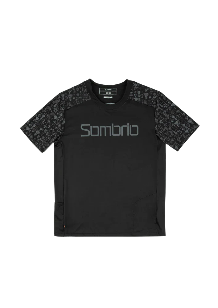 Sombrio Spur 2 Short Sleeve MTB Jersey - Mushroom Black Mushroom Black X-Small
