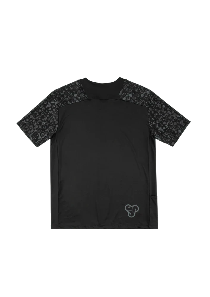 Sombrio Spur 2 Short Sleeve MTB Jersey - Mushroom Black