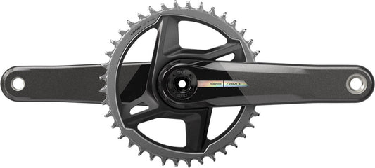 SRAM Force D2 DUB Wide 1x12 Spd Road Crankset - Unicorn Gray-Laser Foil
