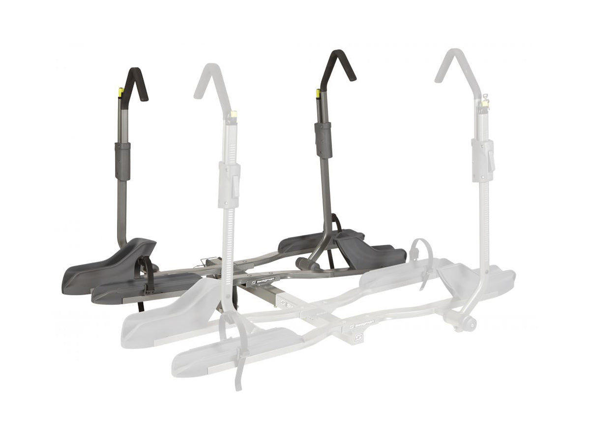 Swagman Semi 4.0 Hitch Mount Back Rack - Add On Silver