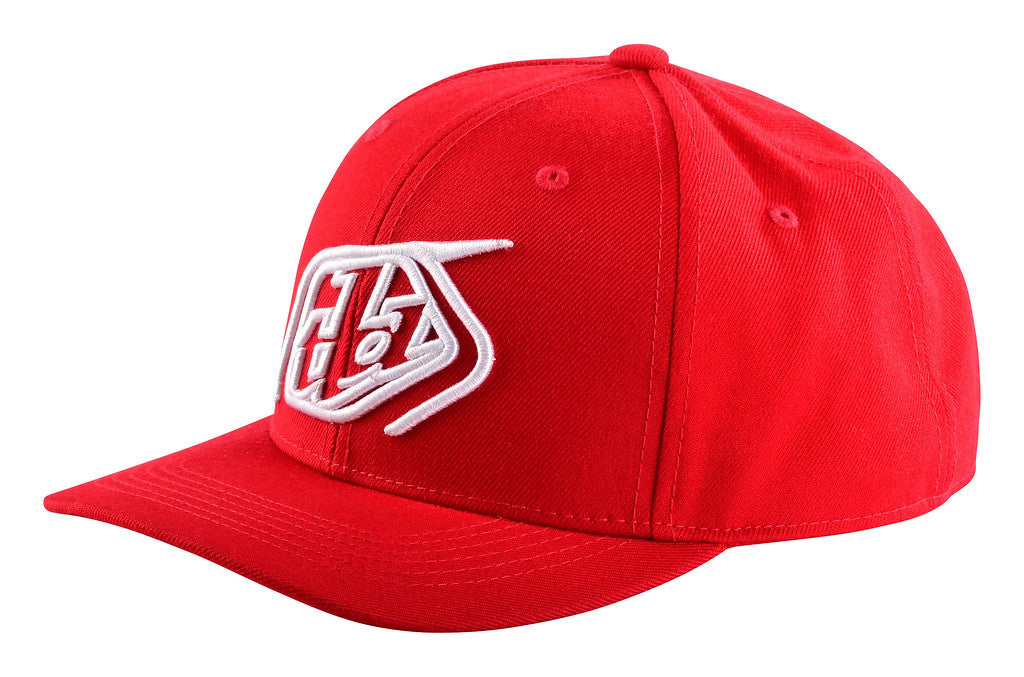 Troy Lee Designs 9Forty Snapback Hat - Crop - Red-White Red - White One Size