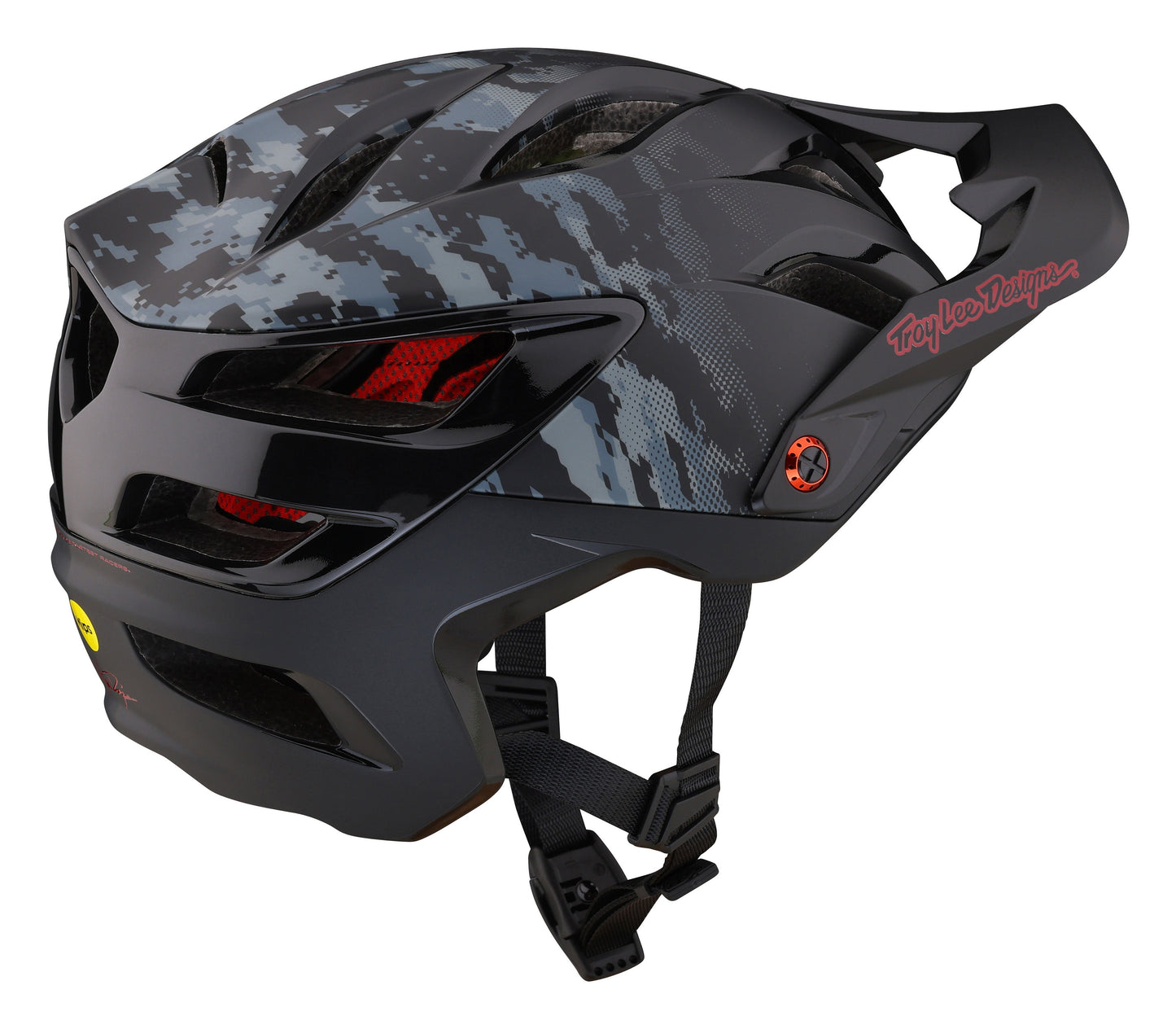 Troy Lee Designs A3 MTB Helmet with MIPS - Digi Camo - Black