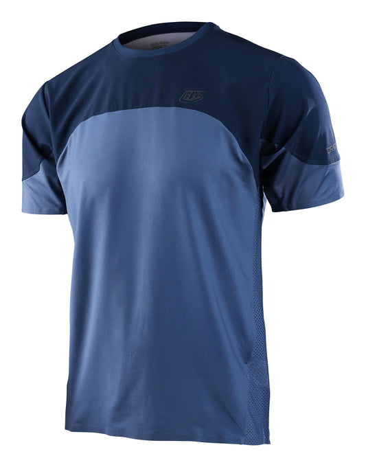 Troy Lee Designs Drift Short Sleeve MTB Jersey - Blue Mirage